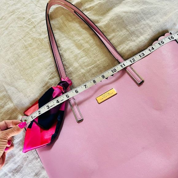 Trina Turk Bags | Color Pop Pink scalloped rim Trina  by Trina Turk large tote💗 - Picture 8 of 13